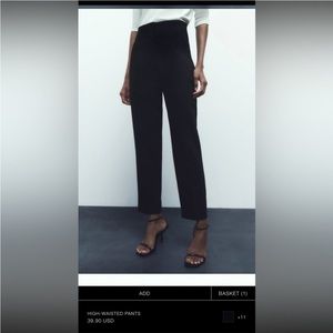 Zara high waisted pants